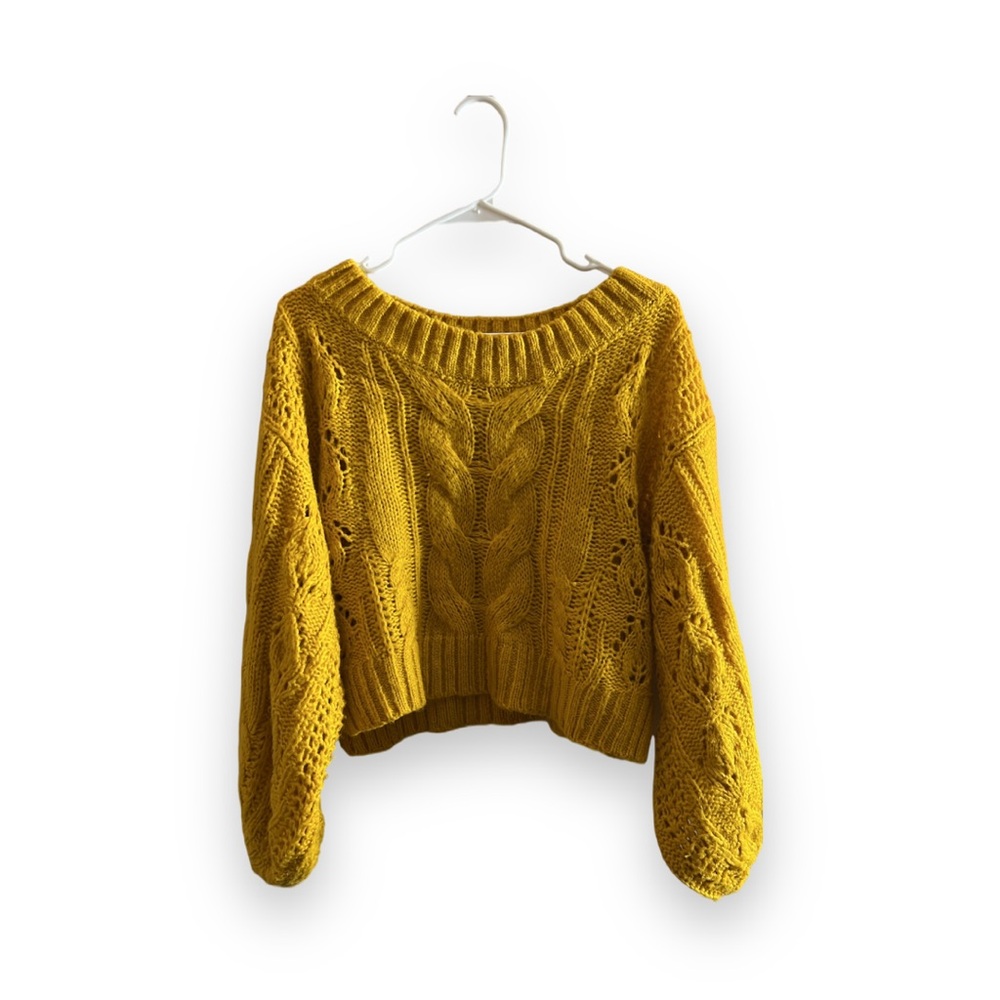 Chunky cropped sweater | Size: small